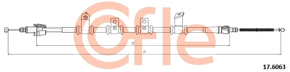 Cable Pull, parking brake 92.17.6063
