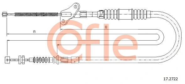 COFLE 17.2722 Cable Pull, parking brake