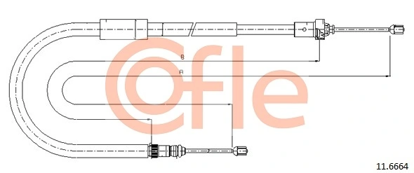 Cable Pull, parking brake 11.6664