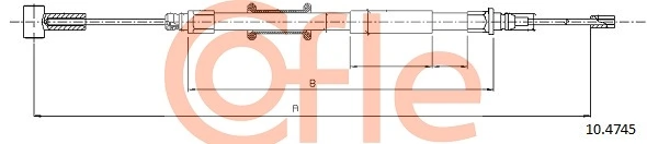 Cable Pull, parking brake 10.4745
