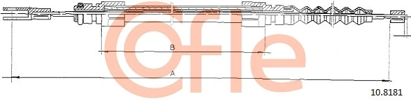 Cable Pull, parking brake 92.10.8181