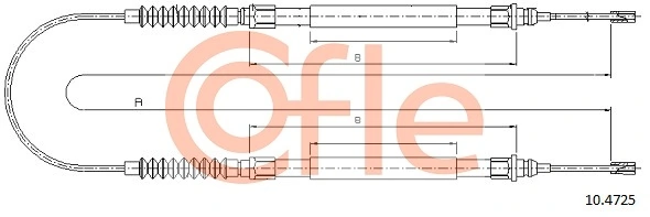 Cable Pull, parking brake 92.10.4725