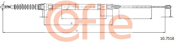 Cable Pull, parking brake 92.10.7518