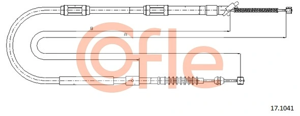 Cable Pull, parking brake 92.17.1041