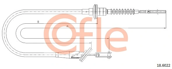 Cable Pull, clutch control 18.6022