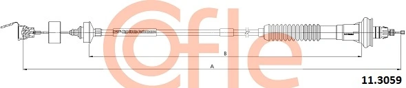 Cable Pull, clutch control 11.3059