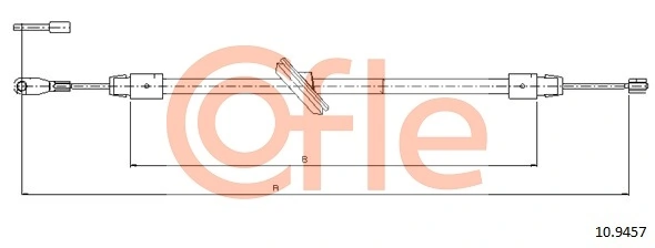 Cable Pull, parking brake 92.10.9457