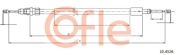 Cable Pull, parking brake 10.4526
