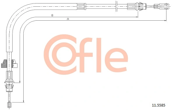COFLE 11.5585 Cable Pull, parking brake