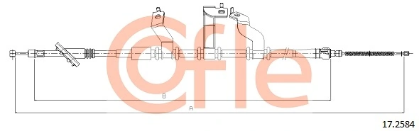 Cable Pull, parking brake 17.2584