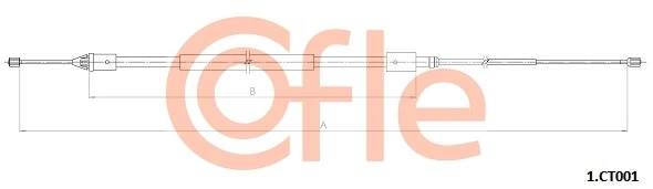 Cable Pull, parking brake 92.1.CT001