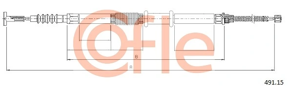 COFLE 491.15 Cable Pull, parking brake