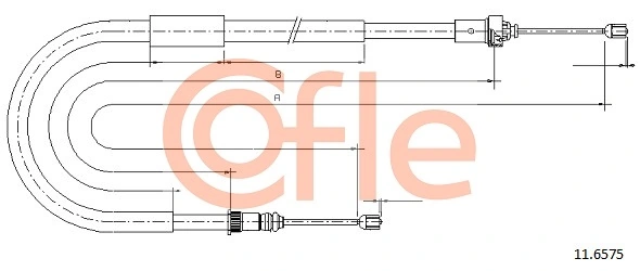 Cable Pull, parking brake 92.11.6575