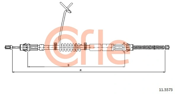 Cable Pull, parking brake 11.5573