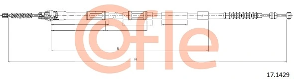 Cable Pull, parking brake 92.17.1429