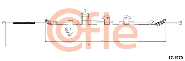 Cable Pull, parking brake 17.1570
