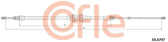 Cable Pull, parking brake 10.6797