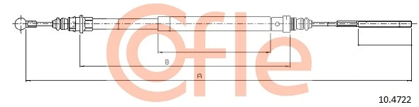 Cable Pull, parking brake 10.4722