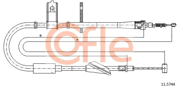 Cable Pull, parking brake 11.5744