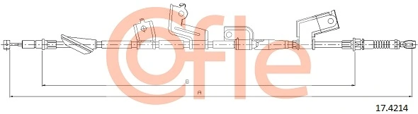 Cable Pull, parking brake 17.4214