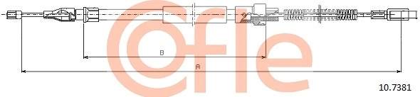 COFLE 10.7381 Cable Pull, parking brake