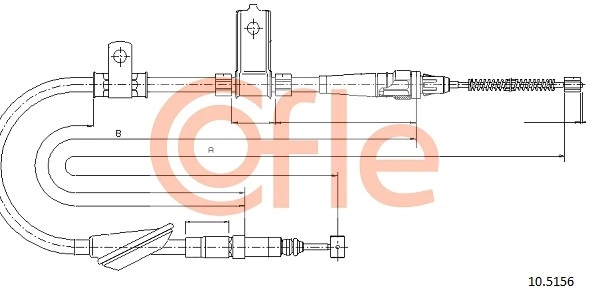 Cable Pull, parking brake 92.10.5156