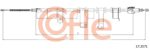 Cable Pull, parking brake 17.2571