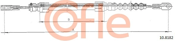 Cable Pull, parking brake 10.8182