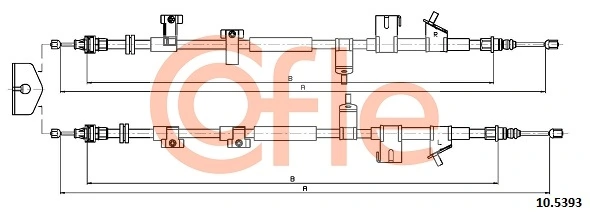 Cable Pull, parking brake 92.10.5393