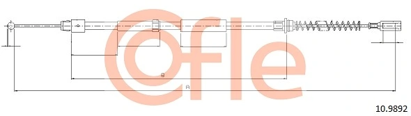 Cable Pull, parking brake 10.9892