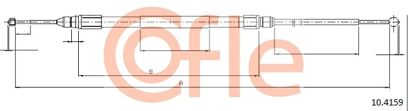 Cable Pull, parking brake 10.4159
