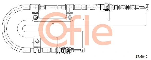 Cable Pull, parking brake 92.17.6042