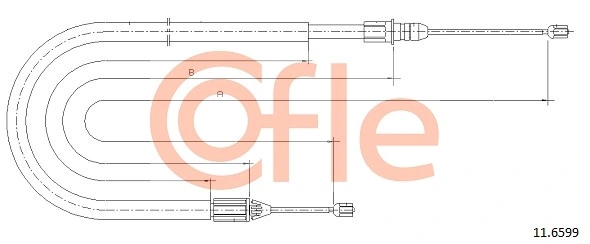Cable Pull, parking brake 11.6599