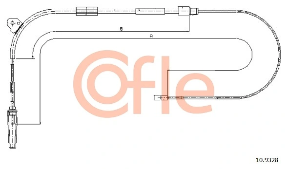 Cable Pull, parking brake 10.9328