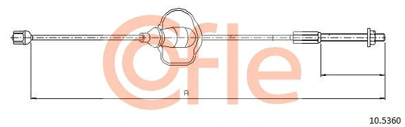 Cable Pull, parking brake 10.5360