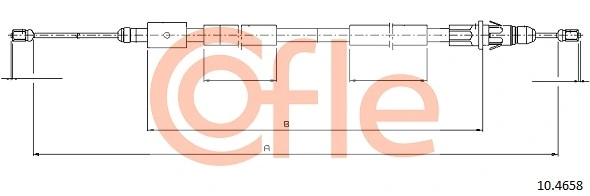 Cable Pull, parking brake 92.10.4658