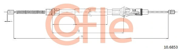 Cable Pull, parking brake 10.6853