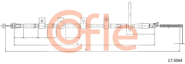 Cable Pull, parking brake 92.17.5064