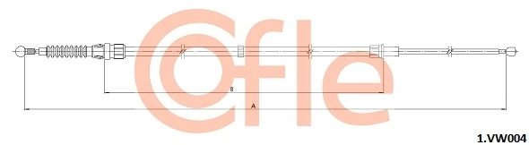 Cable Pull, parking brake 92.1.VK004