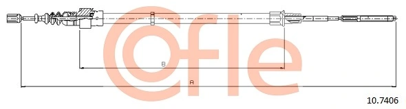 Cable Pull, parking brake 92.10.7406