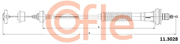 Cable Pull, clutch control 11.3028