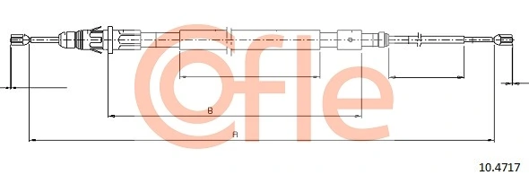 Cable Pull, parking brake 10.4717