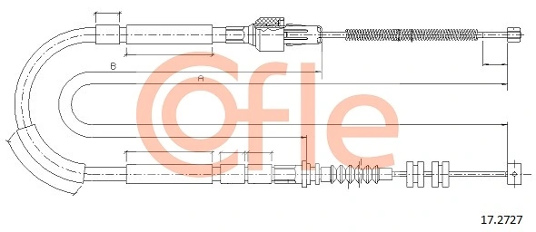 Cable Pull, parking brake 92.17.2727