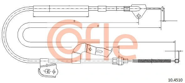 Cable Pull, parking brake 92.10.4510