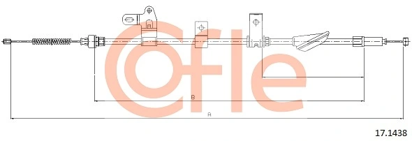 Cable Pull, parking brake 92.17.1438