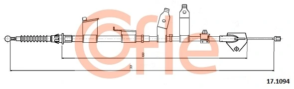 Cable Pull, parking brake 17.1094