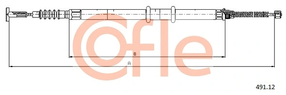 Cable Pull, parking brake 92.491.12