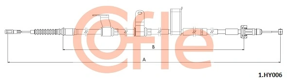 Cable Pull, parking brake 92.1.HY006