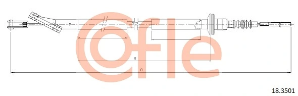 Cable Pull, clutch control 18.3501