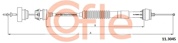 Cable Pull, clutch control 11.3045